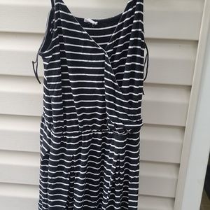 Garage Black/White Striped romper